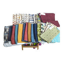 41 piece Lot Fabric Arts &amp; Crafts Project Sewing DIY Fat Quarters Swatches  - £11.80 GBP