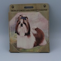 World&#39;s Most Absorbent Coaster - Dog - Shih Tzu - £6.14 GBP