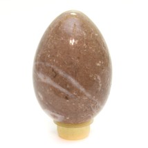 Vintage Onyx Marble Alabaster Polished Stone Egg - £13.90 GBP