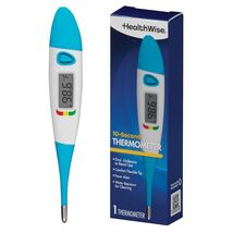 HealthWise 10-Second Digital Thermometer Line Indicator Storage Case + C... - $9.80