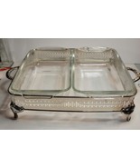 2 5x9 Anchor Hocking 5x9 Baking Dishes in C.I.S. Co. Footed Serving Caddy - $20.58 CAD