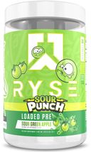 4/27 RYSE Loaded Pre Workout Powder - Sour Punch Green Apple - Daily Pre... - $32.66