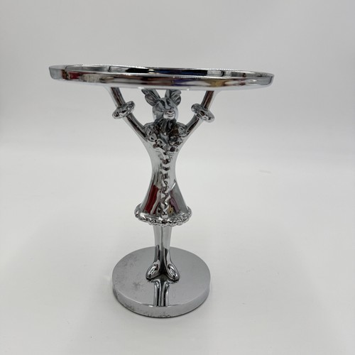 Pottery Barn Reindeer Pedestal Soap Holder Tray Metal Holiday Chromatic Metal Item image 11