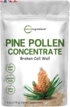 Pure Pine Pollen Powder - 6oz, Immune Boost, Energy, Antioxidant, Vegan, Non-GMO - £23.48 GBP