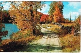 Flesherton Ontario Postcard Autumn Country Road - £2.36 GBP