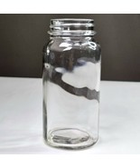 Antique Tall Clear Wavy Glass Jar Heavy 7.5in Unique Farmhouse Décor Art... - €34,85 EUR