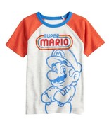 SONOMA Goods For Life Super Mario Bros Retro Crew Neck Raglan TShirt Boy... - $7.49