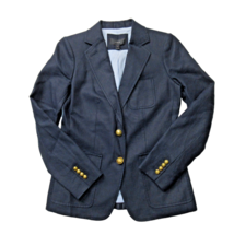 NWT J.Crew Rhodes Blazer in Navy Blue Linen Patch Pocket Jacket 4 $178 - £77.54 GBP