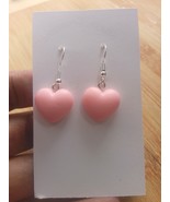 Pink Heart, Non allergic, earrings with any occassion, Gift for her - $184.04 MXN