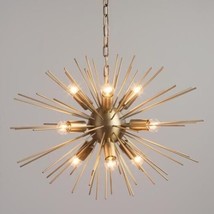 Mid-Century Style 9 Arms Sea Bang Brass Sputnik Chandelier Royal Bright-
show... - £190.61 GBP