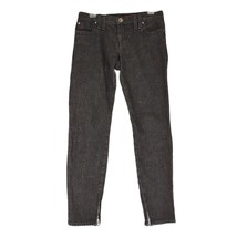 MISS SIXTY J Lot Black Denim Tapered Zipper Ankle Jeans Made Italy Women&#39;s 32x30 - £23.20 GBP