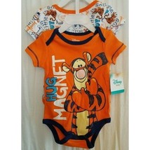 Boys Infant Disney Tigger Hug Magnet Orange Size 3-6M Months 2 Pack Creeper Nwt - £7.23 GBP