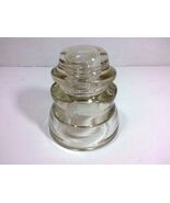 Vintage ARMSTRONG's DP-1 Glass Electrical Insulator (Clear, Made in USA) - $19.75