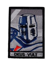 Deus Vult Christian Templar Knight in God Wills Hook Patch by Miltacusa - £7.06 GBP