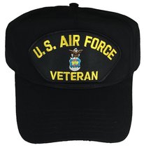 U.S. AIR Force USAF Veteran HAT - Black - Veteran Owned Business - £13.75 GBP