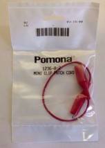 Pomona 1236 8 0 Mini Clip Patch Cord Alligator Test Conductor Red - $152.30 MXN
