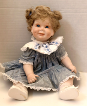 Legacy Dolls  Daisy by Terri Dehetre 16&quot;Porcelain doll Blonde Hair Dimple - $25.00