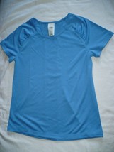 Athletic Works Girls Active T Shirt Mesh Back Size Large (10-12)  Cabana... - £7.71 GBP