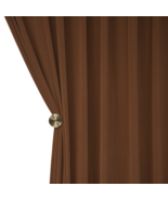 Anyhouz 100cm Chocolate High Quality Modern Wool Velvet Blackout Curtain... - £65.70 GBP+