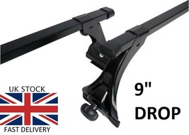 Roof bars Rain Gutters Racks rails fits Pajero Shogun Volvo Estate 9&quot; Drop - $67.76