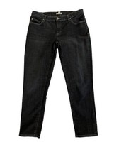 Eileen Fisher Womens Jeans Black Slim Straight Leg Stretch Sz 8 - £21.79 GBP