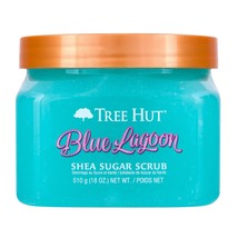 Tree Hut Blue Lagoon Shea Sugar Scrub  Exfoliating Body Scrub Removes De... - $494.20 MXN