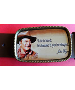 JOHN WAYNE Epoxy Photo Belt Buckle  NEW! - $308.33 MXN