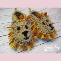 Crochet Lion Baby Booties Pattern Only - £6.31 GBP