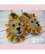 Crochet lion baby booties PATTERN ONLY - $7.91