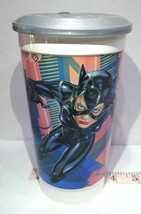 Vintage Catwoman Tumbler Frisbee Lid Collector Promo Cup 1992 McDonald&#39;s Batman - £13.19 GBP