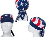 1-USA US Full FLAG American FITTED TIED BANDANA DO RAG Head Wrap Skull C... - $9.99