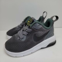 Nike Air Unisex Kids  Run 917652-002 Grey Green Shoes Size 3C - £12.14 GBP