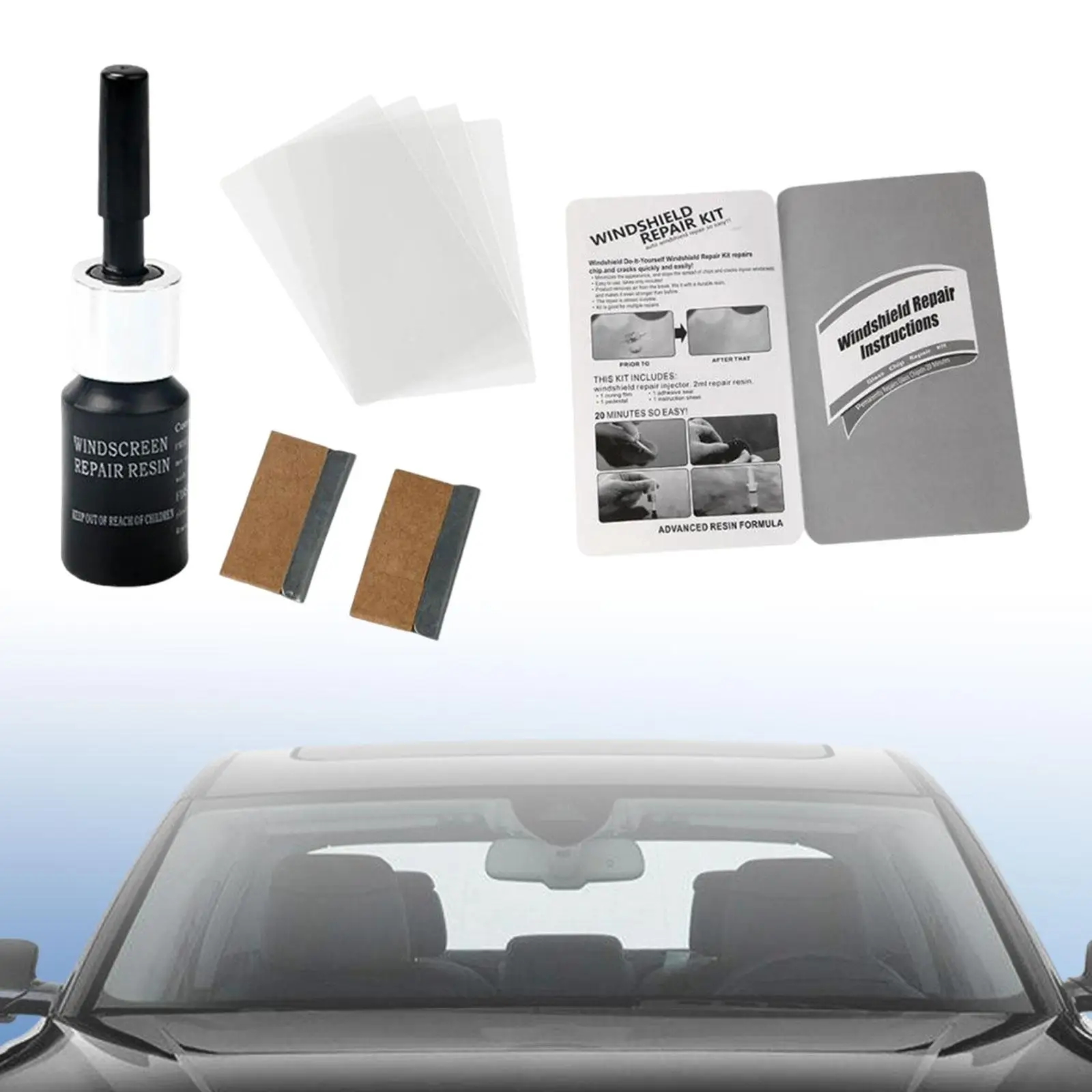 Car Windshield Crack Repair Kit Nano Fluid Filler - Automotive Glass Nan... - $14.42