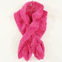 Toby &amp; Me Girls Pink Faux Fur Scarf Sparkle Sequins Size 7-14 Winter 8 1... - $5.33