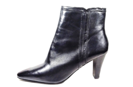 Women High Heel Black Ankle Boot Size 10 BANDOLINO Side Zip Mod Hipster Jaymona - £31.96 GBP