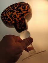 Margarita Glass Hand Blown Glass Animal Print 7" tall Home Essentials    OBO - £12.45 GBP