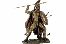 Leonidas the King of Sparta Cold Cast Bronze Statue / Sculpture 21cm/ 8.26inches - £73.86 GBP