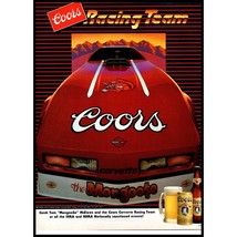 1985 Coors Beer Corvette Racing Vintage Print Ad Tom Mongoose McEwen Wal... - £8.19 GBP