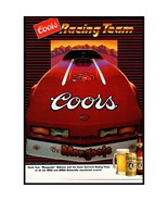 1985 Coors Beer Corvette Racing Vintage Print Ad Tom Mongoose McEwen Wal... - £8.30 GBP