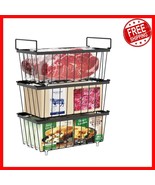 Modern Metal Chest Freezer Baskets - 3 Pack for Organized Frozen Food St... - $978.16 MXN