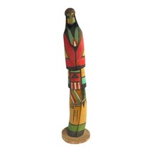 Long Hair Hopi Kachina Sculpture 13” Tall Signed Hemis Large Vintage Native Art - £88.13 GBP