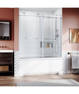 Frameless Sliding Shower Door 56-60&quot;W x 62&quot;H - $766.99