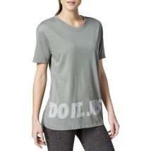 Nike Womens Just Do It T-Shirt Color Light Pumice/Clay Green Size X-Small - £29.60 GBP