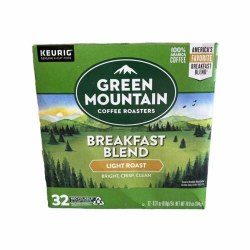 Primary image for Green Mountain Coffee Roasters Breakfast Blend K-Cup Pods, Light Roast, 32 Count