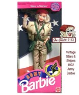 1992 Stars and Stripes 1234 Army Barbie by Mattel sealed, original box - £23.55 GBP