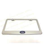 3D Ford Oval Logo Badge Emblem Stainless Steel Chrome Metal License Plat... - $23.13