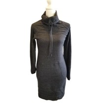 Prana Womens Athleisure Sweater Dress Turtleneck Dark Gray Size XS X-small - $33.74