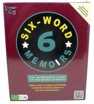 University Games Six-Word Memoirs Story Game  2-8 Players 12 and up New - £15.81 GBP