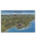 Unique Media Laminated Poster Map Greater Toronto Artistic Illustration - $64.35