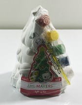 Christmas Tree Kids Painting Project With 6 Inch Tall Plaster Tree Light... - $4.75